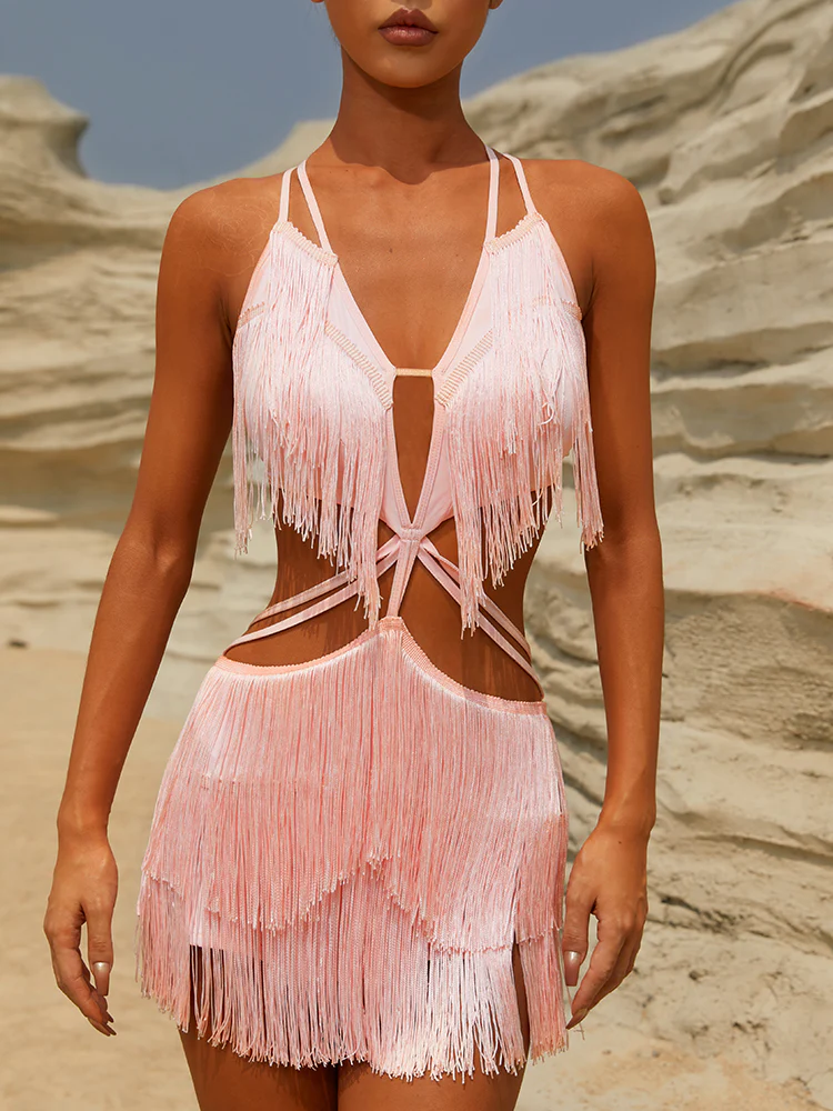 52HZ Fringe Dress #2316 - Image 5