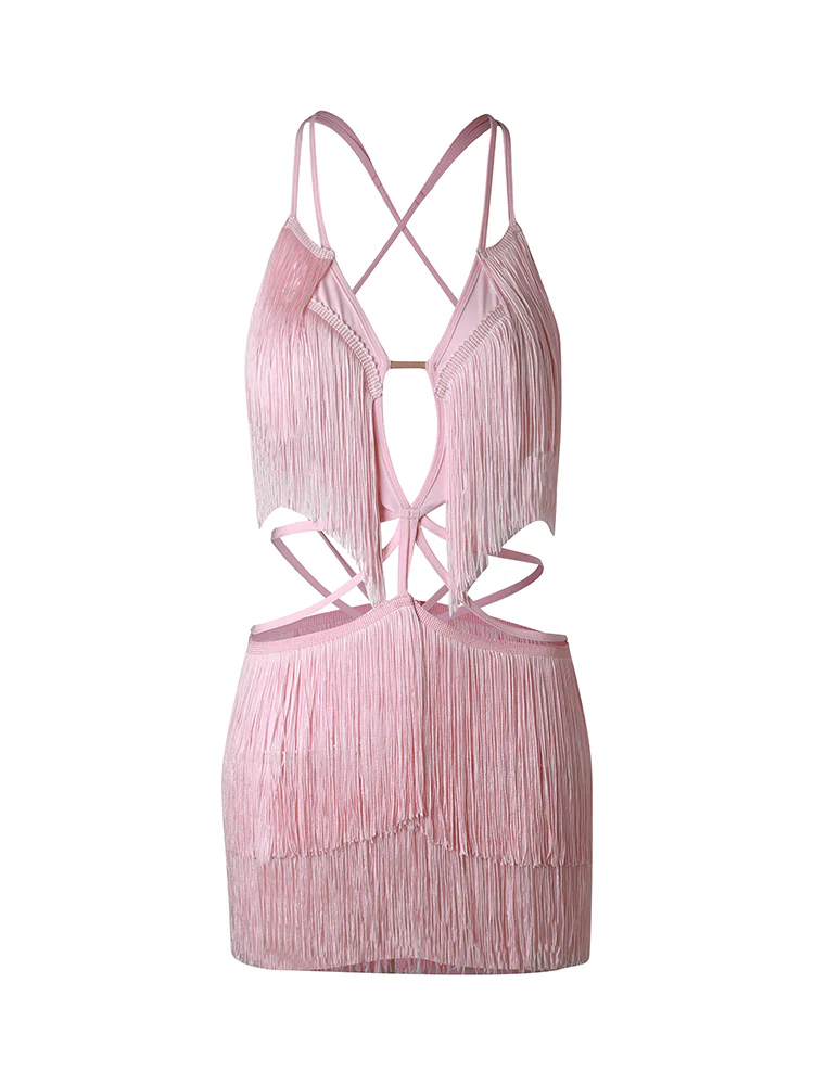 52HZ Fringe Dress #2316 - Image 7
