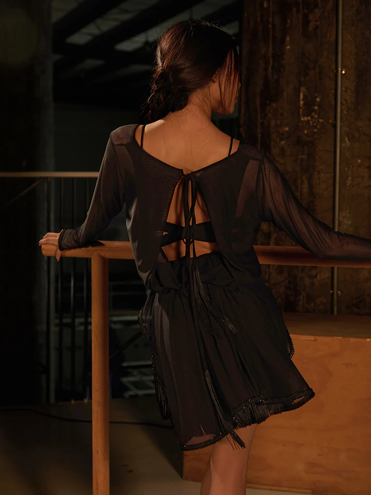 Onyx Fringe Skirt #25093 - Image 5